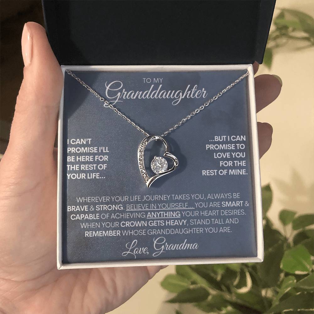 Custom Signature Granddaughter - "Capable of Anything" Beautiful 14k Gold Necklace