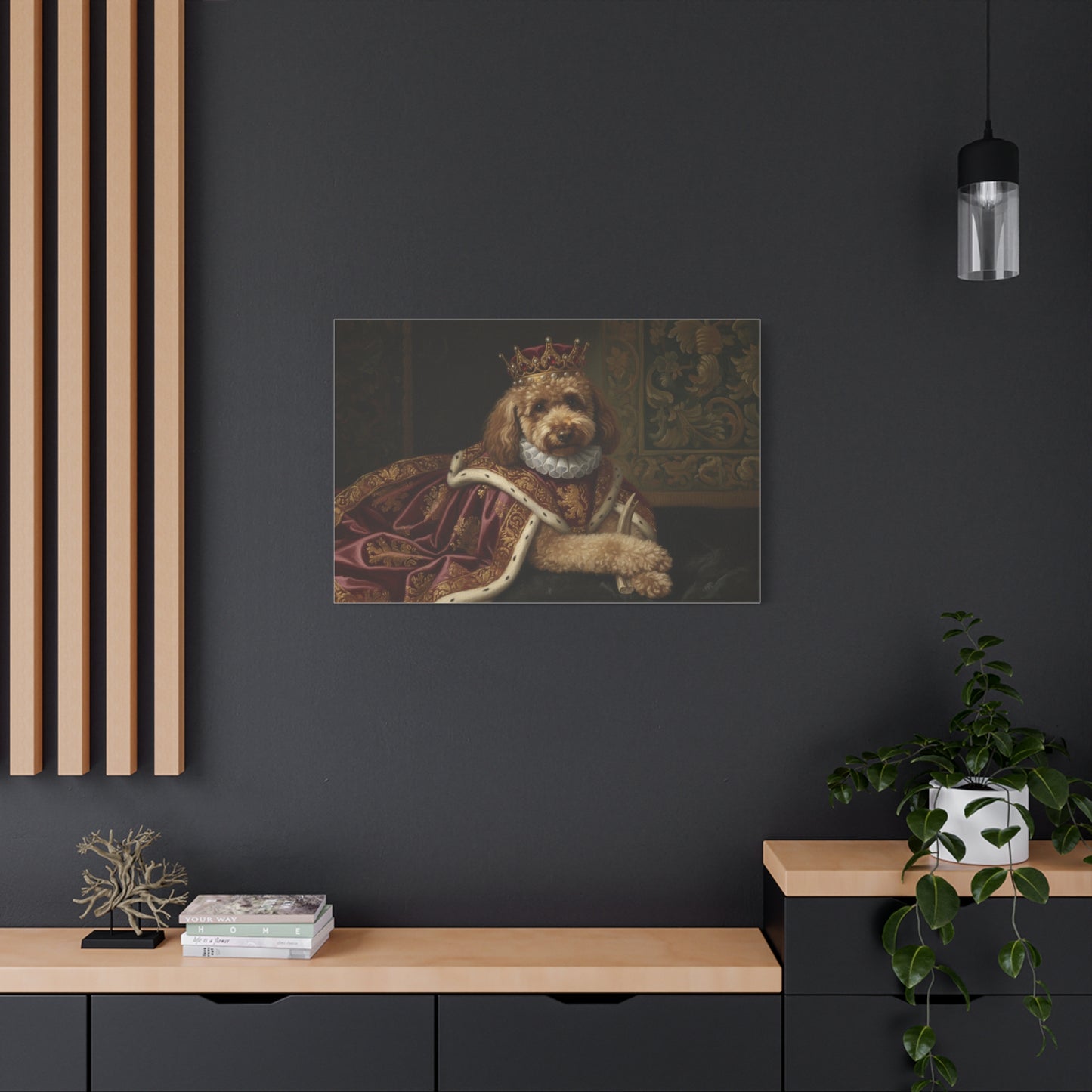 Personalized Royal Pet Renaissance - Stretched Canvas Art - (Photo Upload)