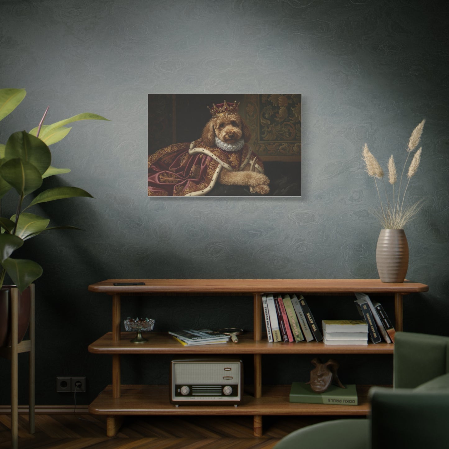 Personalized Royal Pet Renaissance - Stretched Canvas Art - (Photo Upload)