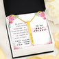 To My Best Friend | 18K Gold Personalized Text Vertical Bar Necklace Jewelry ShineOn Fulfillment Gold Engraved Stick Necklace - 2 Sides