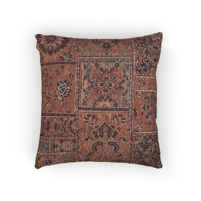 Cozy Boho Woven Pillow Artwork 17" × 18"