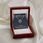 Mother In Law Gift, Stainless Steel Horseshoe White Gold Necklace With Message, On My Wedding Day, From Groom to Mother In Law