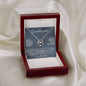 Personalized White Gold Lucky Horseshoe Necklace - "Believe In Yourself" Luxury Box w LED