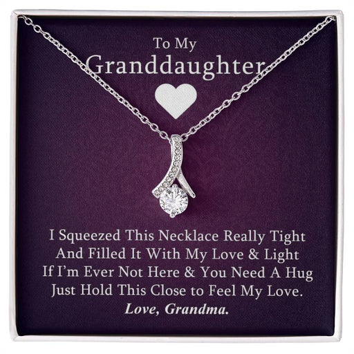 To My Granddaughter - Love You Forever - 14k White Gold & Stainless Steel