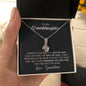 To My Granddaughter - The Gift of You - Beautiful 14k White Gold Pendant Necklace