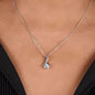 To My Granddaughter - The Gift of You - Beautiful 14k White Gold Pendant Necklace