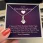 To My Granddaughter - Love You Forever - 14k White Gold & Stainless Steel