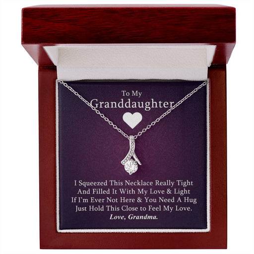 To My Granddaughter - Love You Forever - 14k White Gold & Stainless Steel