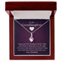 To My Granddaughter - Love You Forever - 14k White Gold & Stainless Steel