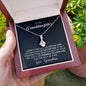 To My Granddaughter - The Gift of You - Beautiful 14k White Gold Pendant Necklace