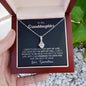 To My Granddaughter - The Gift of You - Beautiful 14k White Gold Pendant Necklace