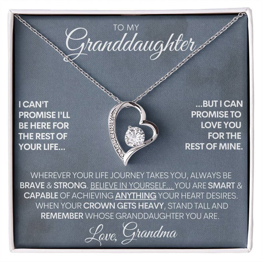 Custom Signature Granddaughter - "Capable of Anything" Beautiful 14k Gold Necklace