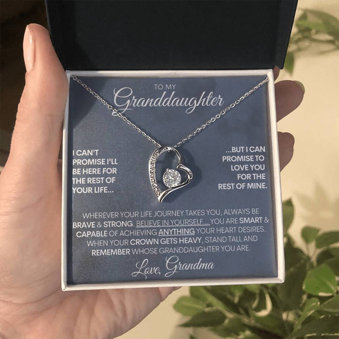 Custom Signature Granddaughter - "Capable of Anything" Beautiful 14k Gold Necklace