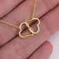 To My Beautiful Wife - My Love and Life | 10k Solid Gold & 18 Authentic Diamond Necklace