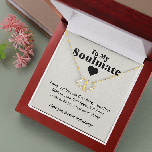 To My Soulmate - Your Last Everything | 10K Solid Gold & Diamond Necklace