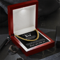 To My Awesome Dad - Thank You | 14k Gold & Steel Men's Chain Necklace & Mahogany Box