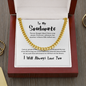 To My Soulmate | Our Adventures | 14k Gold and Steel Cuban Necklace Cuban Link Chain (14K Gold Over Stainless Steel)