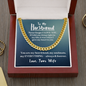 To My Husband | My Everything | 14k Gold and Steel Cuban Necklace Cuban Link Chain (14K Gold Over Stainless Steel)