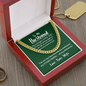 To My Husband | Best Friend | 14k Gold and Steel Cuban Necklace