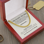 For My Man - I'd Fight a Bear - Stainless Steel and 14k Gold Cuban Link Necklace