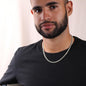 To My Boyfriend - Always Remember I Love You | Stainless Steel & 14k Yellow Gold Cuban Chain Necklace