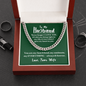 To My Husband | Best Friend | 14k Gold and Steel Cuban Necklace Cuban Link Chain (Stainless Steel)