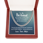 To My Husband | My Everything | 14k Gold and Steel Cuban Necklace