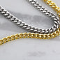 To My Boyfriend - Always Remember I Love You | Stainless Steel & 14k Yellow Gold Cuban Chain Necklace
