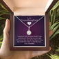 Granddaughter 14k White Gold Pendant Necklace and Poem - "Hold This Close",
