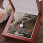 To My Daughter (Love, Dad) - Promise to Love You | 14k White Gold Necklace, Message Card & Box