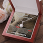 To My Granddaughter (From Grandpa) - Promise to Love You | 14k White Gold Necklace, Message Card & Box