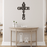 Amazing Grace Faith - Metal Wall Art Word Cross | Made in USA Black 30