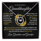 To Our Lovely Granddaughter (Grandma and Grandpa), Lucky Horseshoe Gold Necklace for Grand Daughters