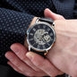 To My Husband - Happy Father's Day | Luxury Openface Men's Watch With Genuine Leather Band