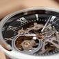 To My Husband | More Than Any Obstacle | Luxury Openface Men's Watch With Genuine Leather Band