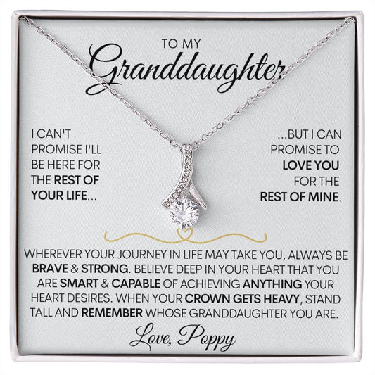 Granddaughter - (Love Poppy) Wherever Your Journey Leads You
