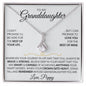 Granddaughter - (Love Poppy) Wherever Your Journey Leads You 14K White Gold Finish Standard Box