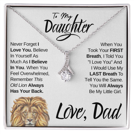 Daughter - Always My Little Girl | Beautiful 14k Gold Necklace for Daughters