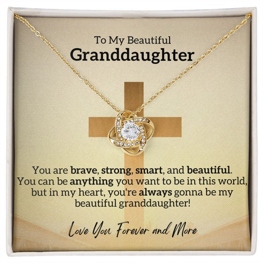 Beautiful Granddaughter, Birthday or Christmas Gift, 14k White Gold Necklace Gift Bundle for Grand Daughters