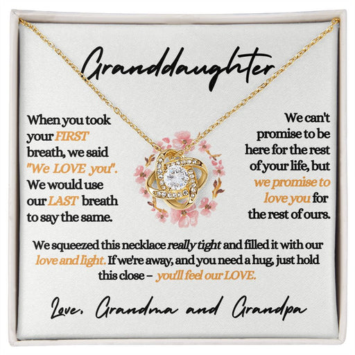 Our Granddaughter - We Love You | Beautiful 14k Gold Necklace for Grand Daughters