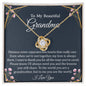 To My Beautiful Grandma - 14k Stainless Steel and Gold Necklace and Poem Card 18K Yellow Gold Finish Standard Box