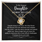 Dearest Daughter - No Mud, No Lotus | Gold Knot Necklace 18K Yellow Gold Finish Standard Box