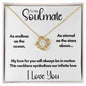 To My Soulmate - Endless As the Ocean | 14k White Gold Love Knot Necklace