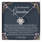 To My Beautiful Grandma - 14k Stainless Steel and Gold Necklace and Poem Card 14K White Gold Finish Standard Box