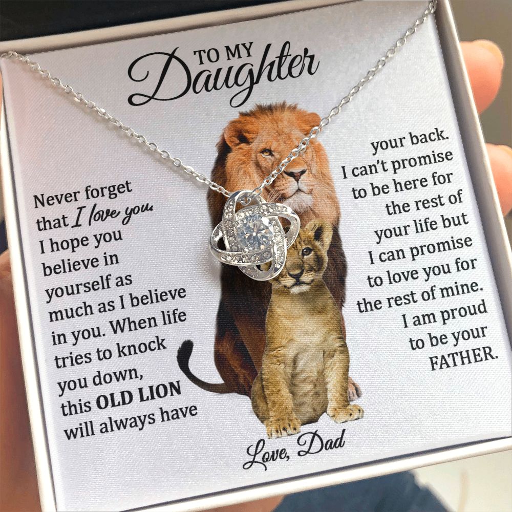 [Almost Sold Out] To My Daughter - (Love Dad) Beautiful 14k Gold Necklace