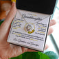 To Our Lovely Granddaughter - Pages of Life Sunflower, Gold Necklace With Message Card and Box