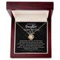 Dearest Daughter - No Mud, No Lotus | Gold Knot Necklace 18K Yellow Gold Finish Luxury Box