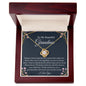 To My Beautiful Grandma - 14k Stainless Steel and Gold Necklace and Poem Card 18K Yellow Gold Finish Luxury Box