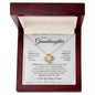 Granddaughter Gift from Grandma or Grandpa, To Our Grand Daughters, 14k White Gold Necklace 18K Yellow Gold Finish Luxury Box