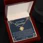 To My Beautiful Grandma - 14k Stainless Steel and Gold Necklace and Poem Card